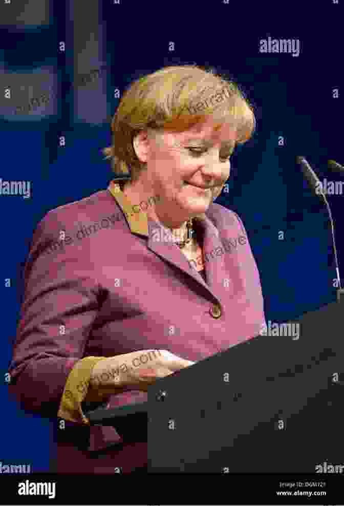 Angela Merkel Speaking At A Podium, Smiling Summary Of The Chancellor By Kati Marton: The Remarkable Odyssey Of Angela Merkel