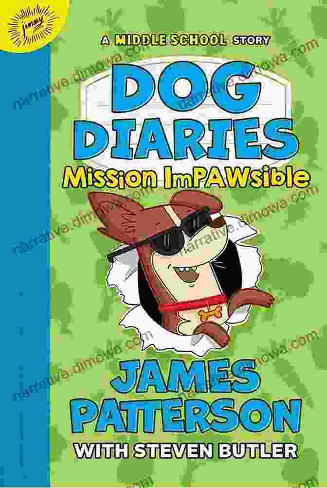 Dog Diaries: Mission Impawsible Middle School Story Book Cover Featuring A Mischievous Dog And A Group Of Kids Dog Diaries: Mission Impawsible: A Middle School Story