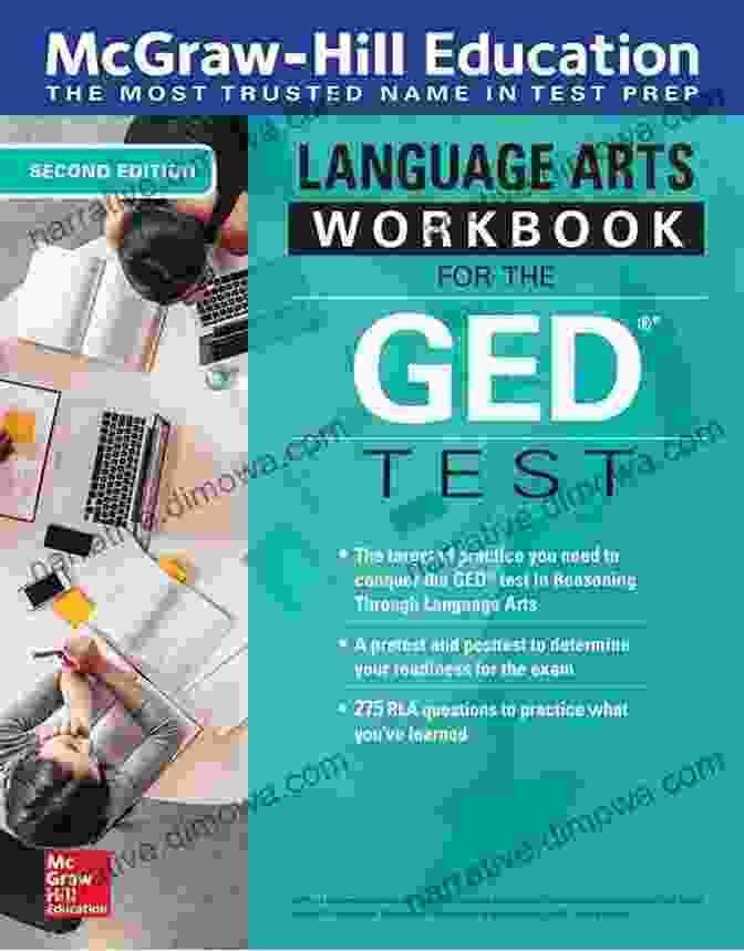 Student Diligently Studying With McGraw Hill Education Language Arts Workbook For The GED Test, Second Edition McGraw Hill Education Language Arts Workbook For The GED Test Second Edition