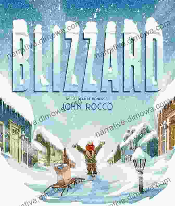 The Blizzard Blaster Book Cover Featuring Scoop Doogan And Sparky Walking Through A Blizzard The Smoke Bomber: Scoop Doogan Mystery Set 1